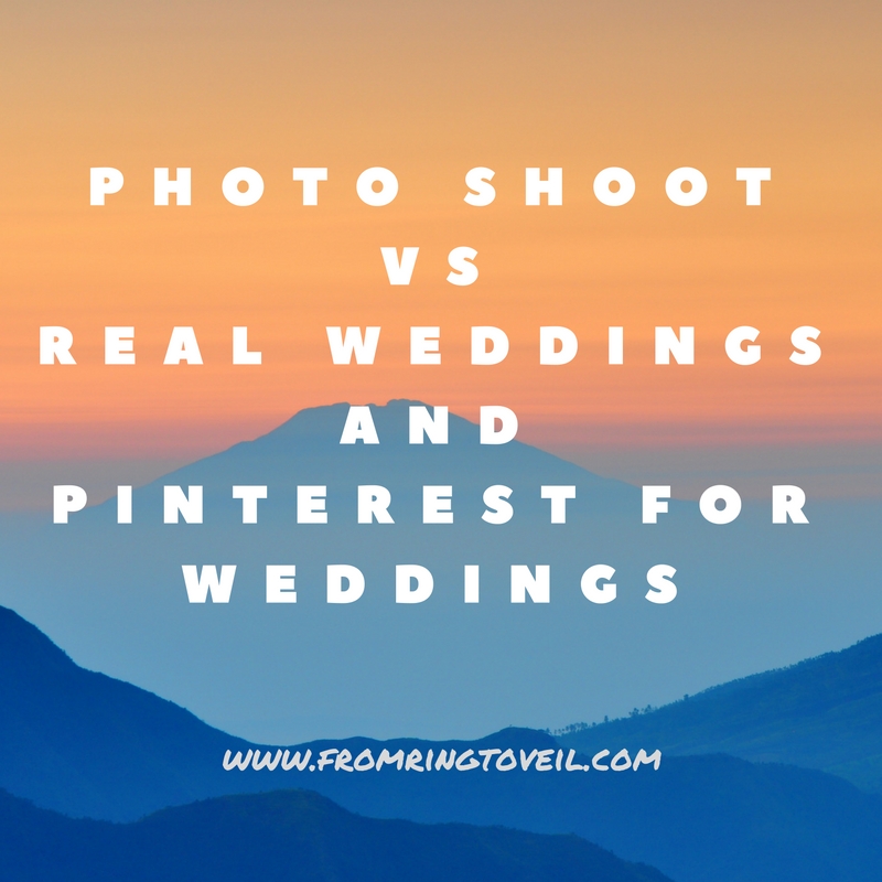 Photo shoot vs Real Weddings and Pinterest for weddings– Episode #82