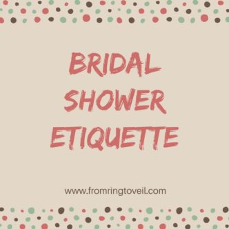 Bridal Party Etiquette