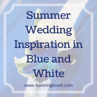 Summer Wedding Inspiration in Blue and White