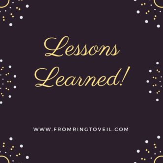 Lessons Learned, wedding planning podcast