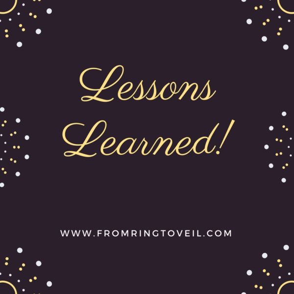 Lessons Learned, wedding planning podcast