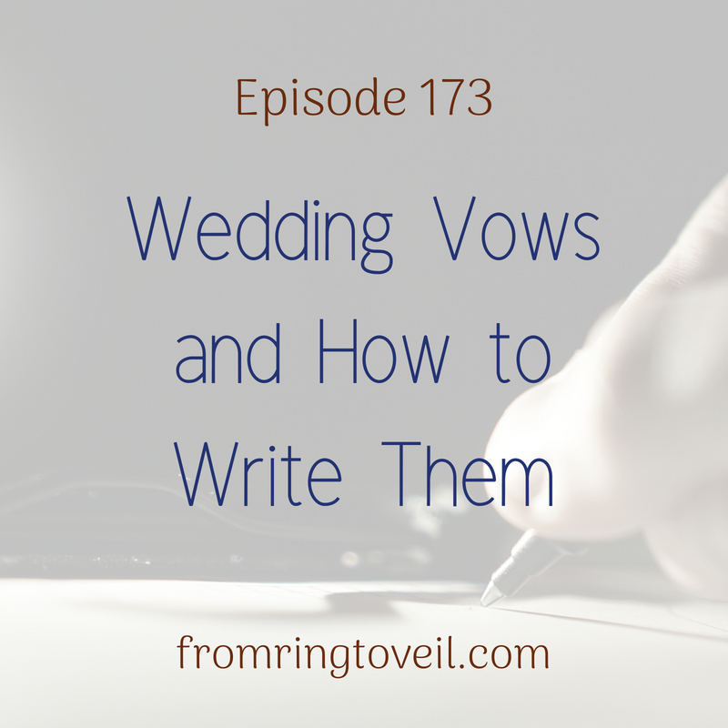 Wedding Vows and How to Write Them with Alexis Dent - Episode #173