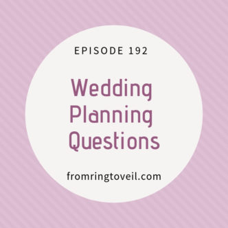 Wedding Planning Questions, podcast